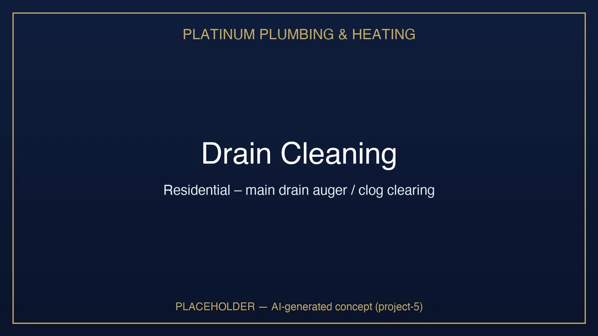 Drain cleaning by Platinum Plumbing & Heating in Regina