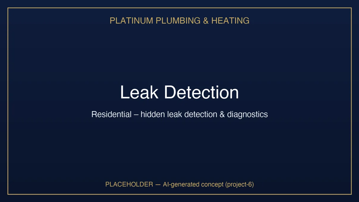Leak detection by Platinum in a Regina home