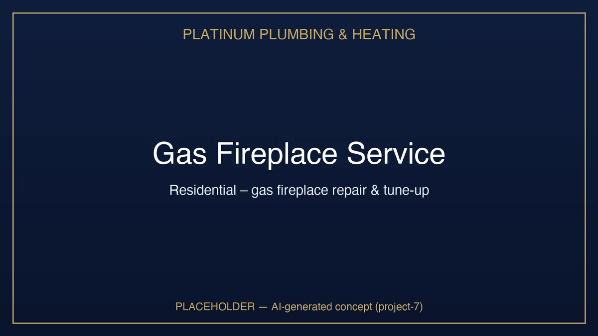 Gas fireplace service by Platinum in southern Saskatchewan